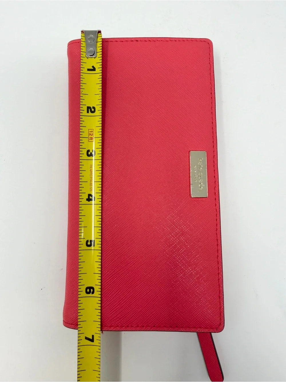 Kate Spade New York Stacy Laurel Way Wallet Coral Red Saffiano Leather